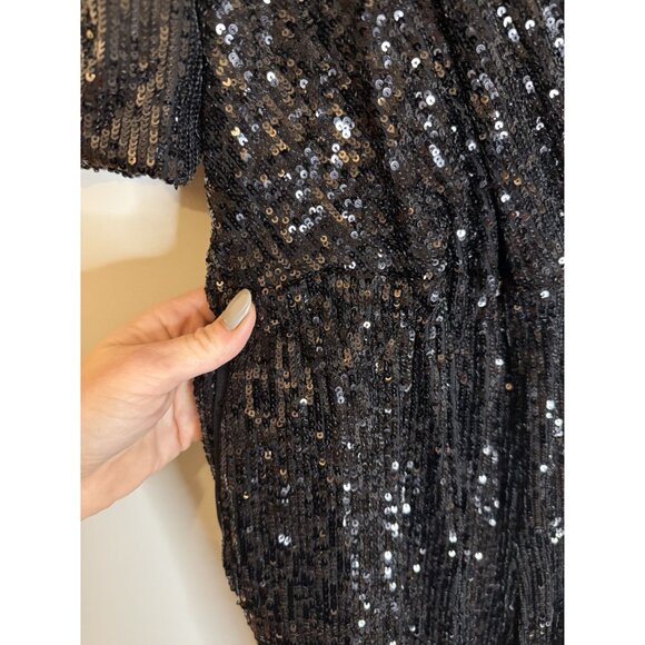 NWT Generation Love Meadow Black Sequin Jumpsuit Sz M $395 [jb] - Picture 10 of 13
